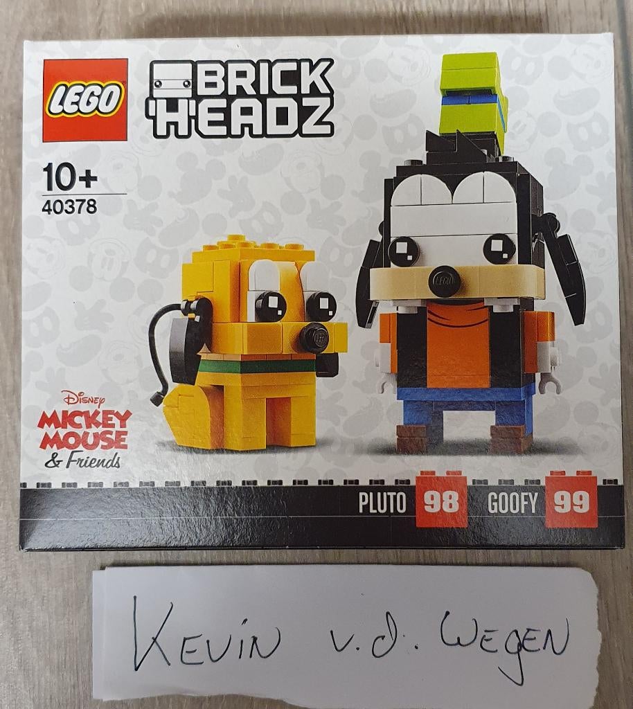 Lego brickheadz disney Goofy en Pluto (40378), BrickHeadz, Lego, Nieuw, Ophalen of Verzenden