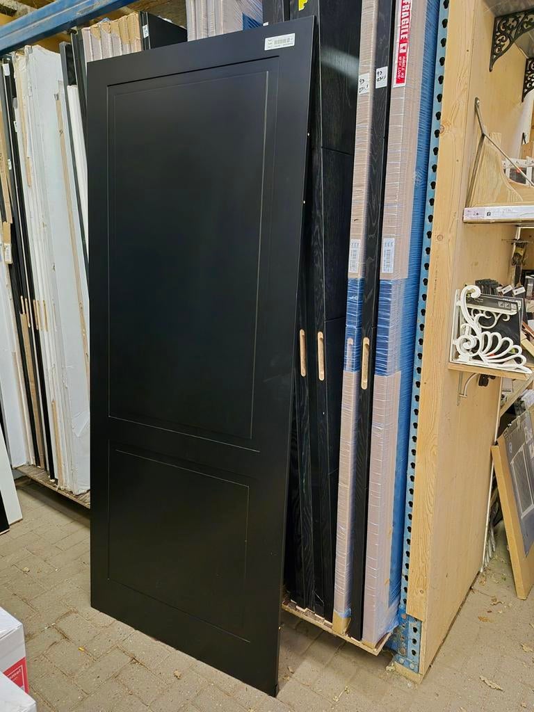 93x231,5cm nieuwe iso binnendeur opdek links & rechts zwart, Ophalen, 80 tot 100 cm, Binnendeur, Nieuw