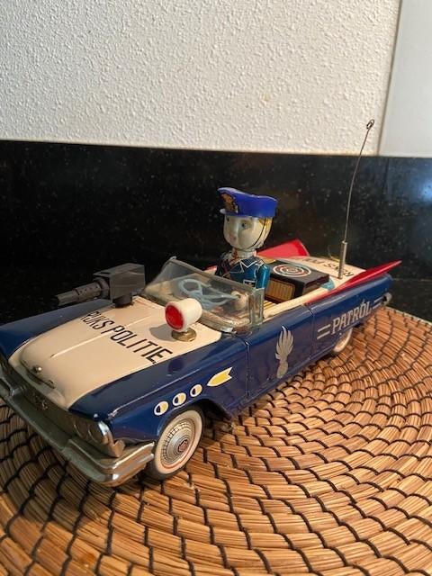 Rijkspolitie auto patrol cabrio Ichiko Japan '50 friction, Antiek en Kunst, Ophalen of Verzenden