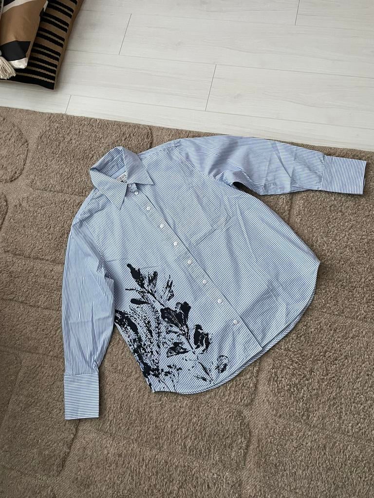 COS gestreepte blouse, maat 40, Verzenden, Zo goed als nieuw, Maat 38/40 (M), Blauw