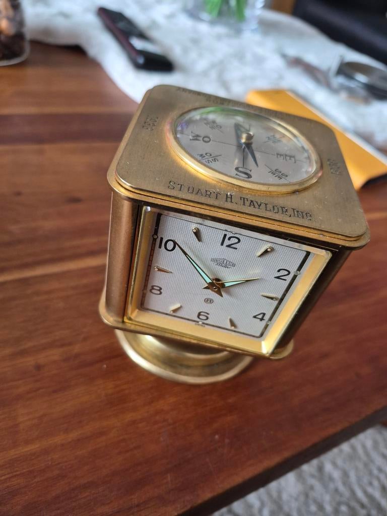 Vintage Angelus Klok & Omega Constellation Quartz Horloge, Antiek en Kunst, Ophalen