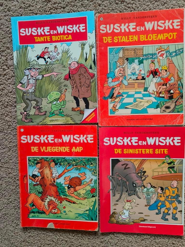 Suske en Wiske - 4 Albums, Meerdere stripboeken, Ophalen of Verzenden, Gelezen, Willy Vandersteen