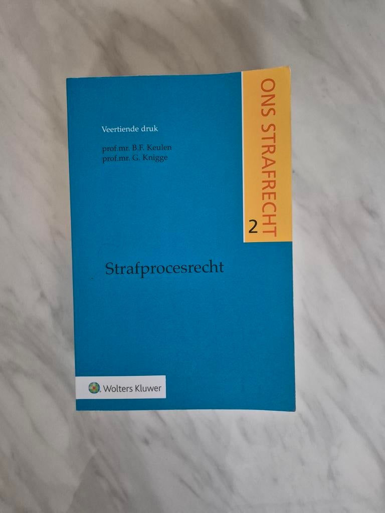 Strafprocesrecht - Keulen & Knigge, Boeken, Studieboeken en Cursussen, B.F. Keulen, G. Knigge, Ophalen of Verzenden, Alpha, WO