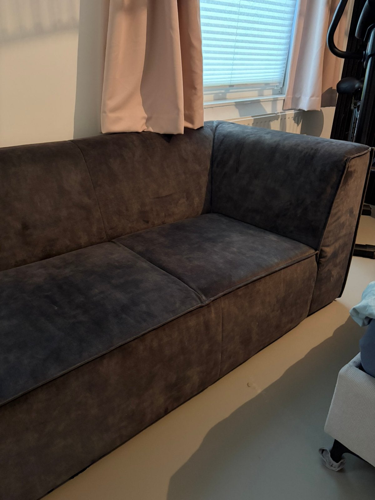 Mooie velours bank!, Ophalen, 75 tot 100 cm, Zo goed als nieuw, Stof