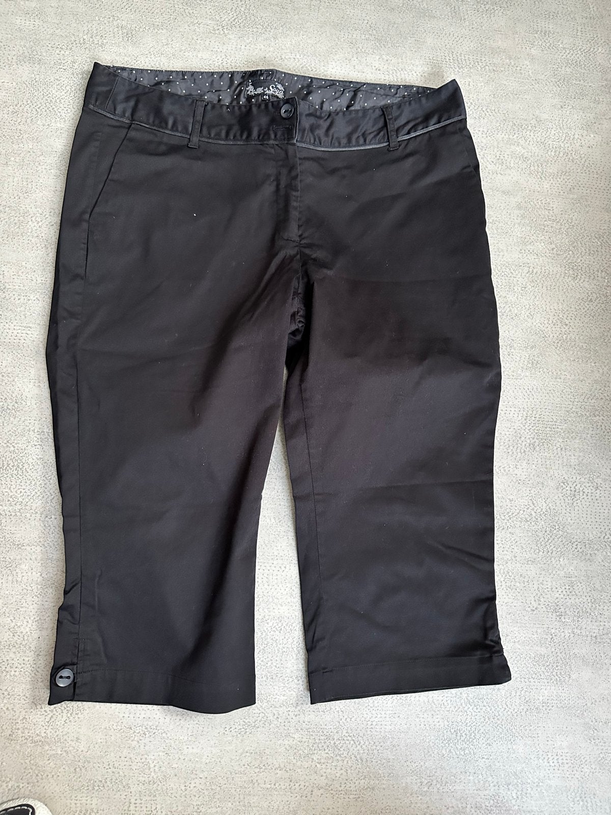 Soya 3/4 broek zo goed als nieuw maat 46, Kleding | Dames, Zwart, Maat 46/48 (XL) of groter, Ophalen of Verzenden, Zo goed als nieuw