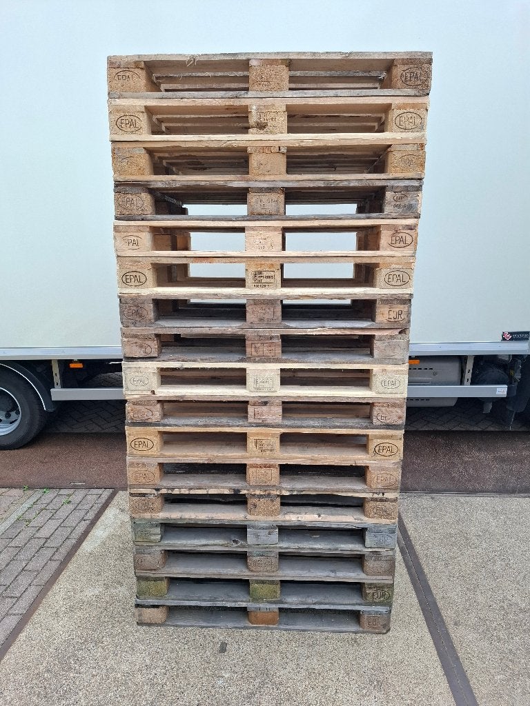 Europallets partij pallets pallet, Ophalen, Gebruikt, 25 tot 50 mm, Pallet