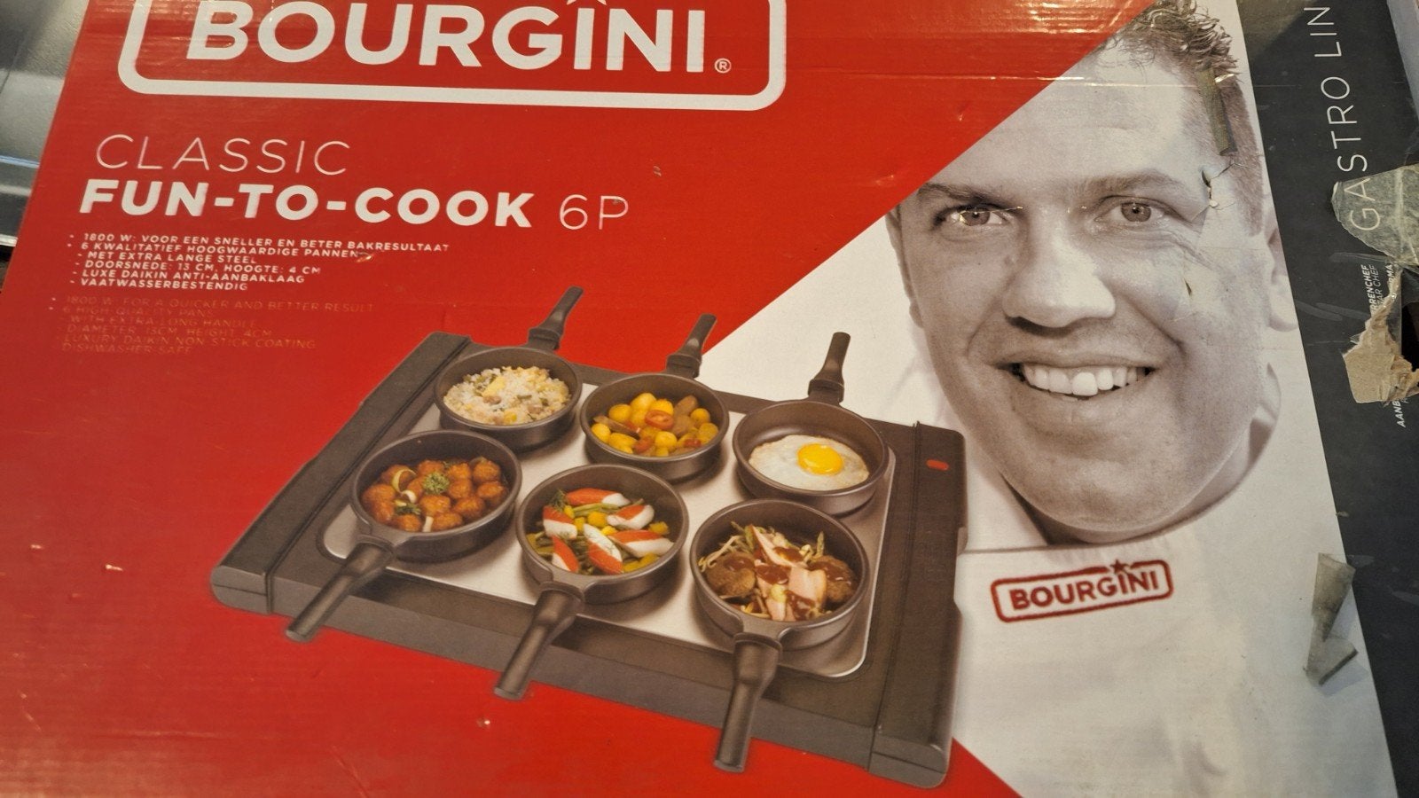 Bourgin Classic Fun-to-Cook 6P Gourmetstel, Minder dan 1 liter, Ophalen of Verzenden, Nieuw, Uitneembare binnenpan