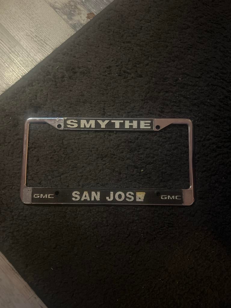 Amerikaanse kentekenplaathouder GMC San Jose Smythe, Ophalen of Verzenden, Gebruikt