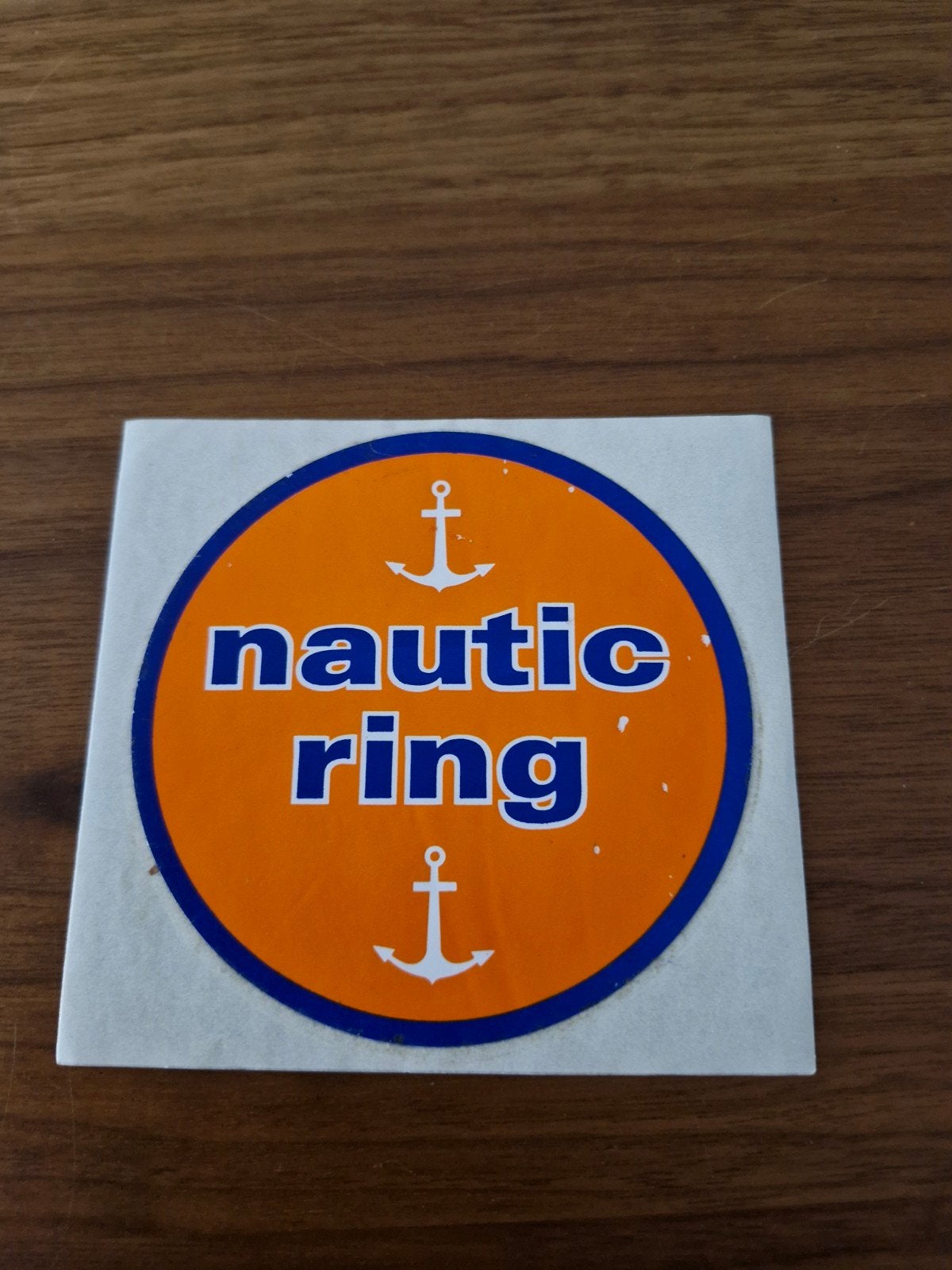 8617 Nautic Ring Sticker - Oranje met Ankers, Ophalen of Verzenden, Nieuw, Overige typen