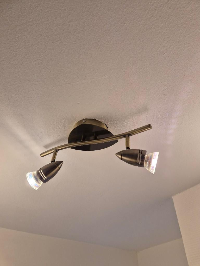 Halogeen Spotjes inclusief 2 halogeen lampjes, Huis en Inrichting, Lampen | Spots, Ophalen, Halogeen, Gebruikt, Metaal of Aluminium