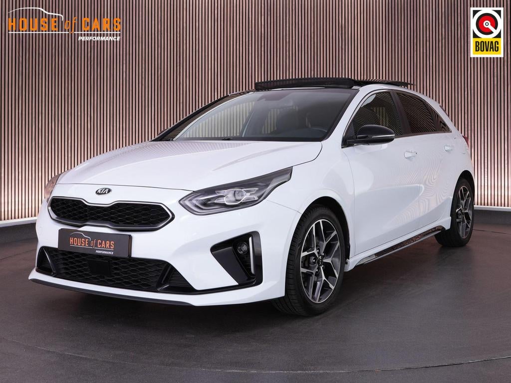 Kia Ceed 1.0 T-GDi GT-Line |panoramadak|stoelverwarming|stuu, Voorwielaandrijving, Stof, Gebruikt, Wit