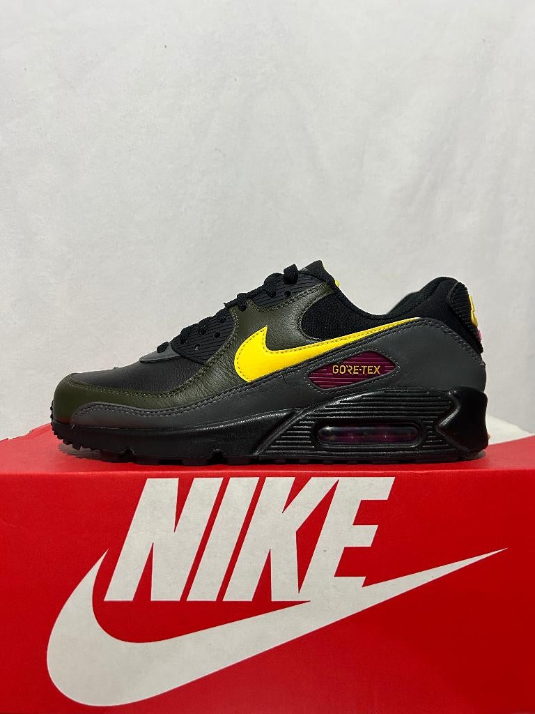 NIEUW! Maat 41 - Nike Air Max 90 Gore-Tex Black Cargo Khaki, Verzenden, Zwart, Nike, Nieuw