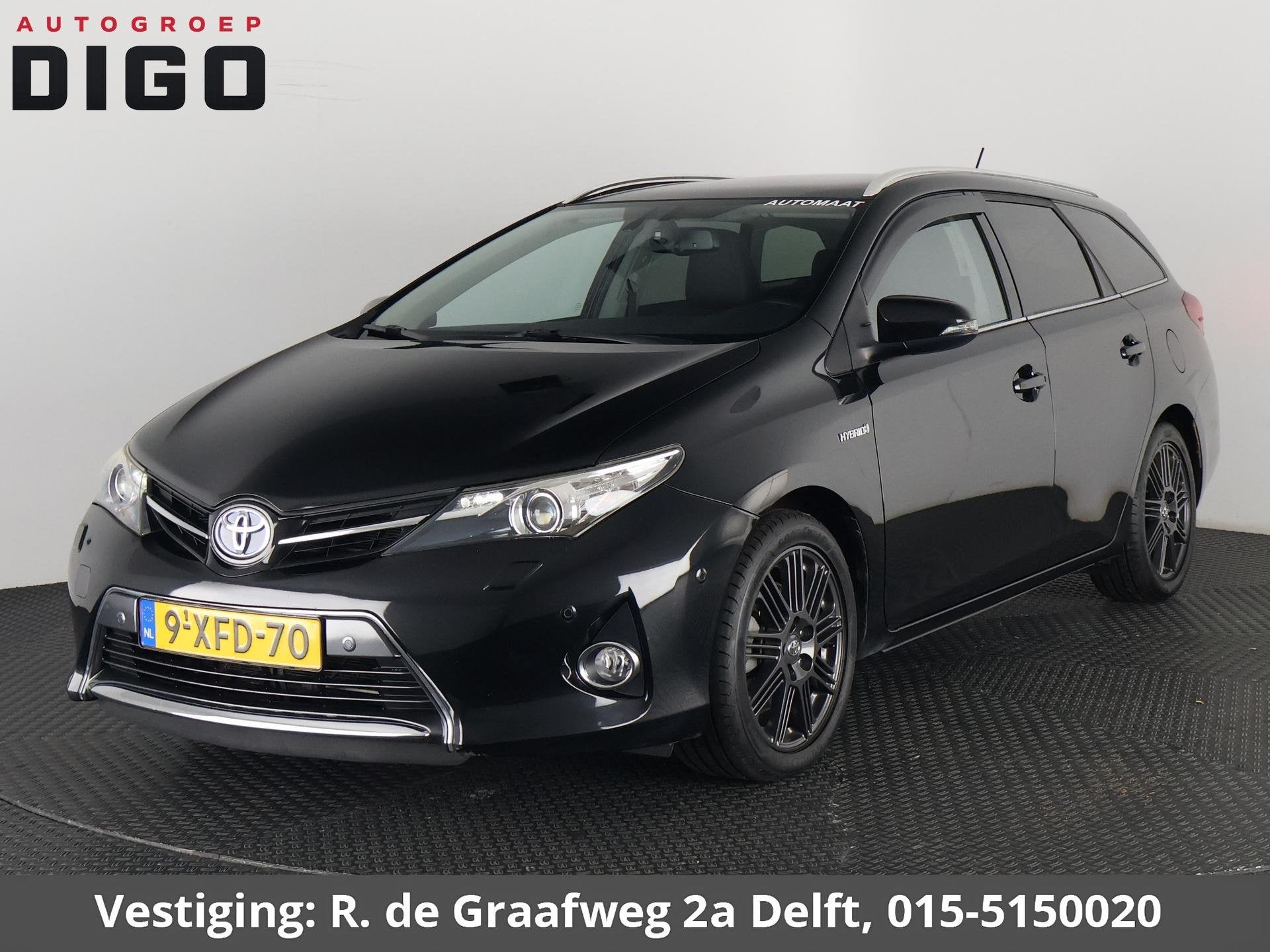 Toyota Auris Touring Sports 1.8 Hybrid Lease | Leder | Stoel, 136 pk, Gebruikt, Zwart, Hybride Elektrisch/Benzine
