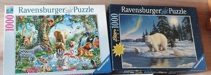 Ravensburger puzzels 1000stukjes, Ophalen, 500 t/m 1500 stukjes, Zo goed als nieuw, Legpuzzel