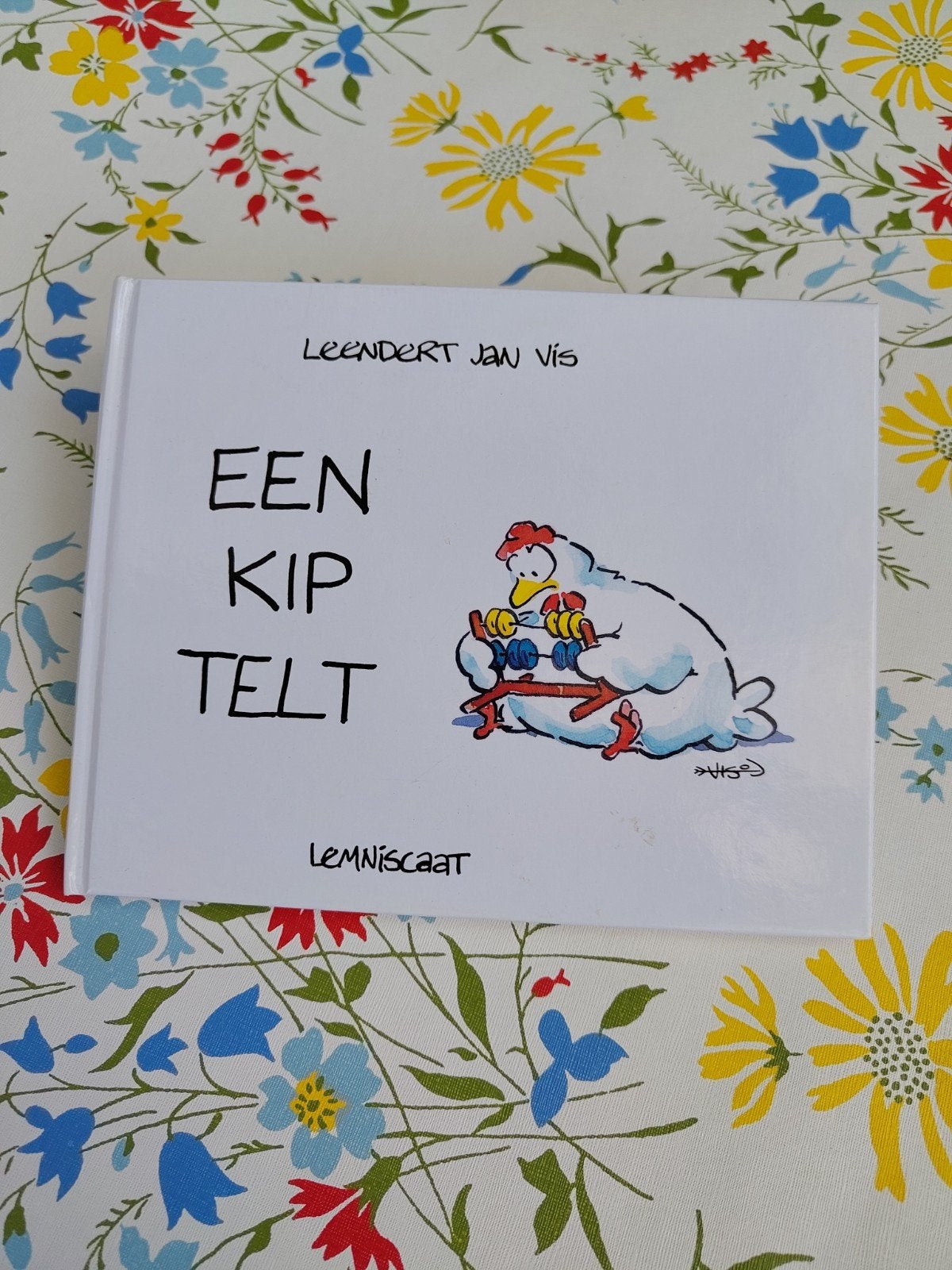 Een Kip Telt - Leendert Jan Vis (Lemniscaat), Ophalen of Verzenden, Zo goed als nieuw, Leendert Jan Vis, 1 tot 2 jaar