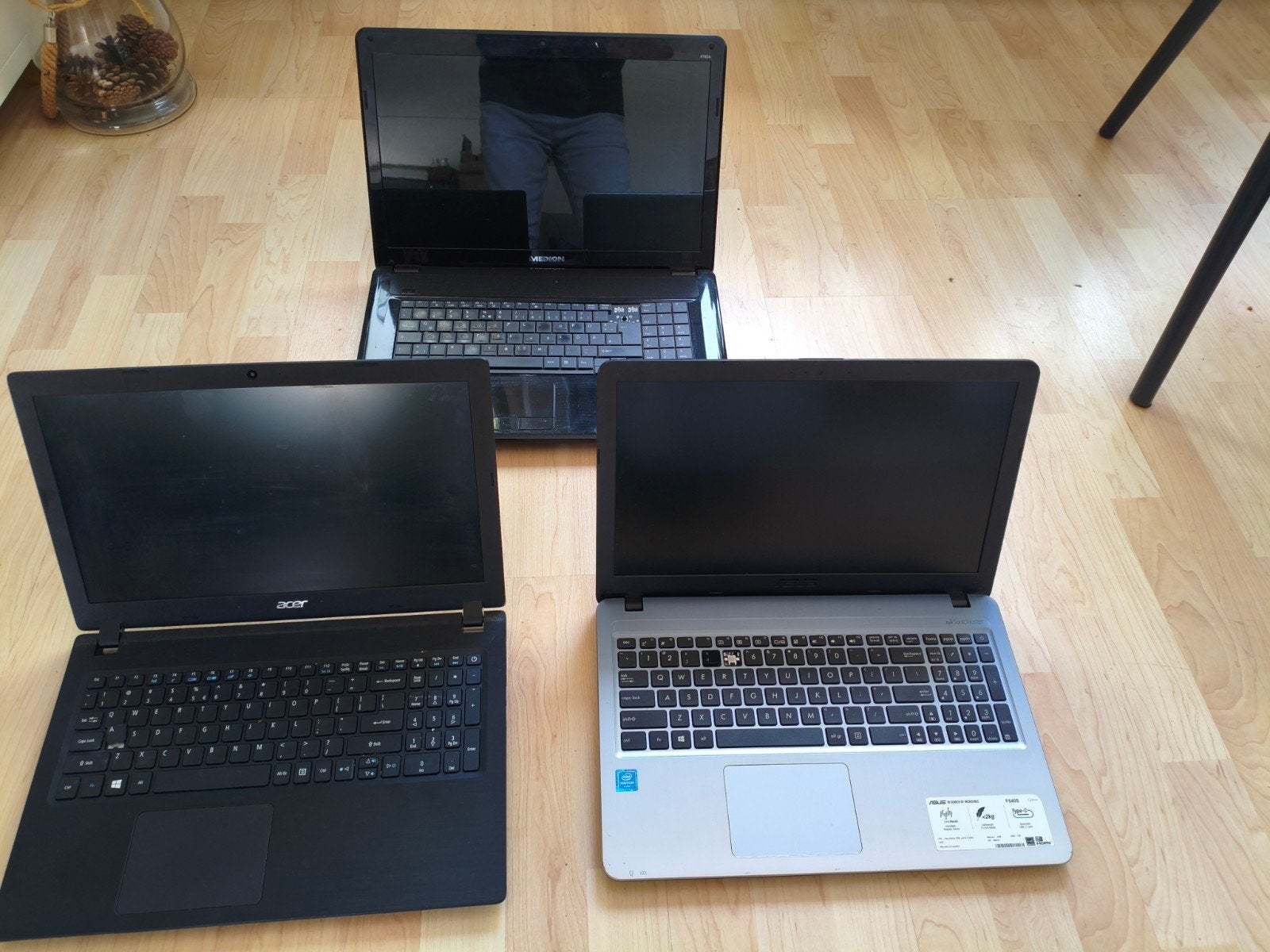 3x Laptops: Medion, Acer, Asus, Computers en Software, Ophalen, 15 inch, 2 tot 3 Ghz