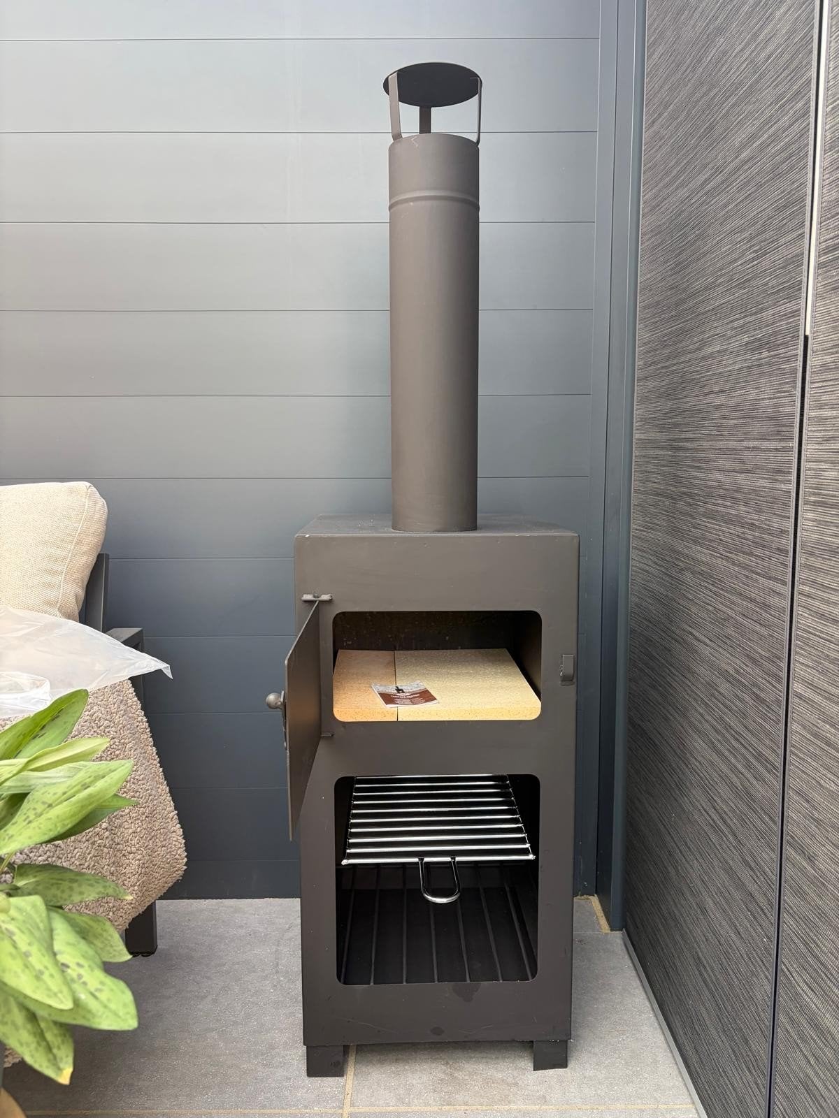 3-in-1 BBQ, Pizza Oven & Terrashaard - Nieuw!, Ophalen, Houtskool, Onbekend, Nieuw
