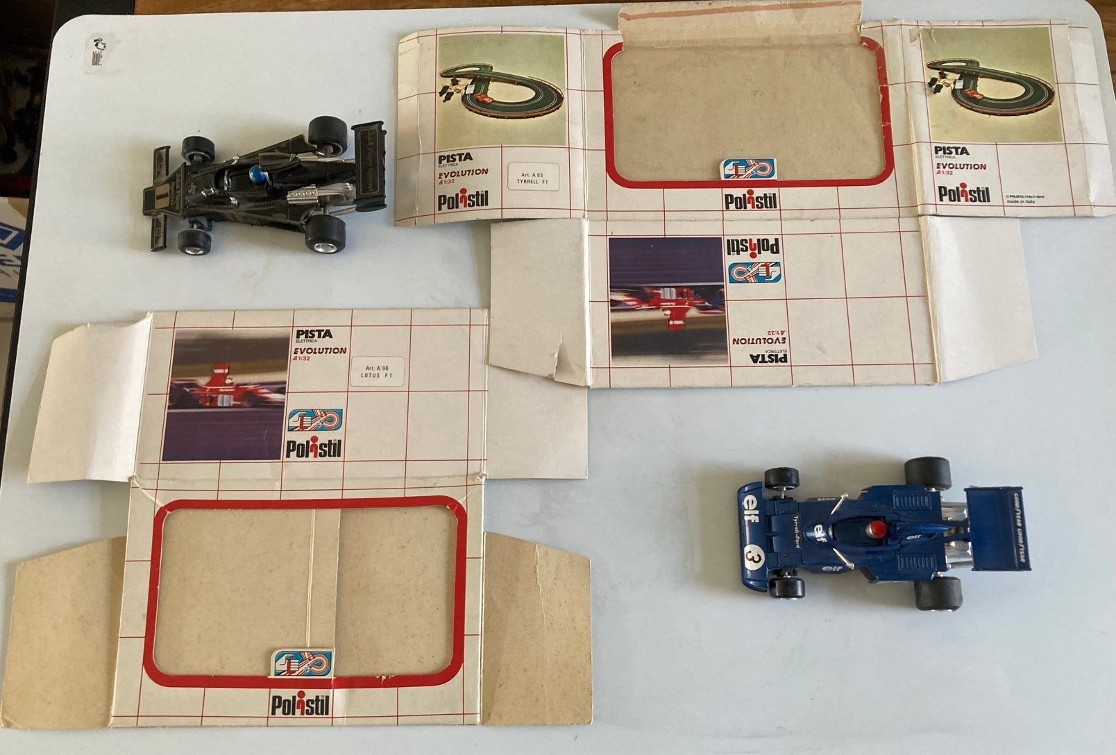 2 x polistil F1 racebaan auto’s schaal 1:32, Verzamelen, Automerken, Motoren en Formule 1, Ophalen of Verzenden, Gebruikt, Formule 1