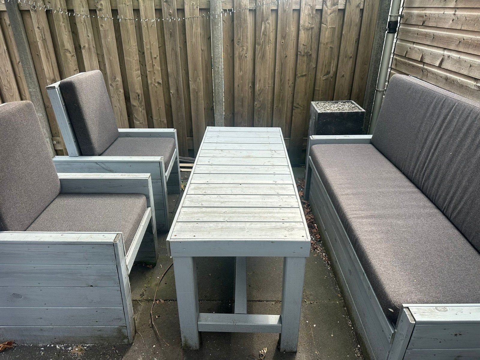 loungeset, Ophalen of Verzenden, Gebruikt, Kunststof