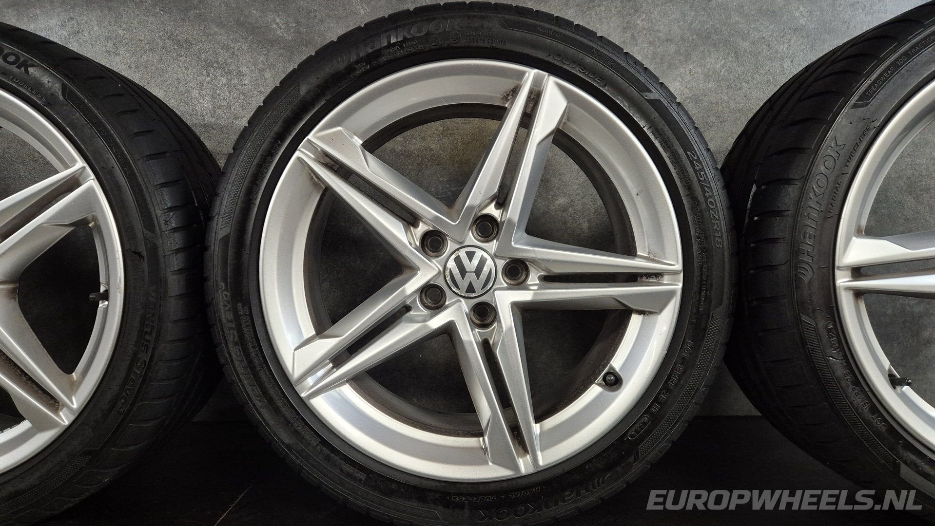 18 inch VW Passat Sharan velgen Hankook zomerbanden Alhambra, Auto-onderdelen, 18 inch, -, -, Banden en Velgen