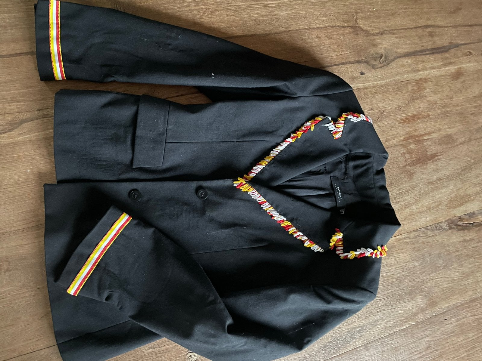 Oeteldonk zwart jasje, Maat 38/40 (M), Carnaval, Ophalen of Verzenden, Kleding