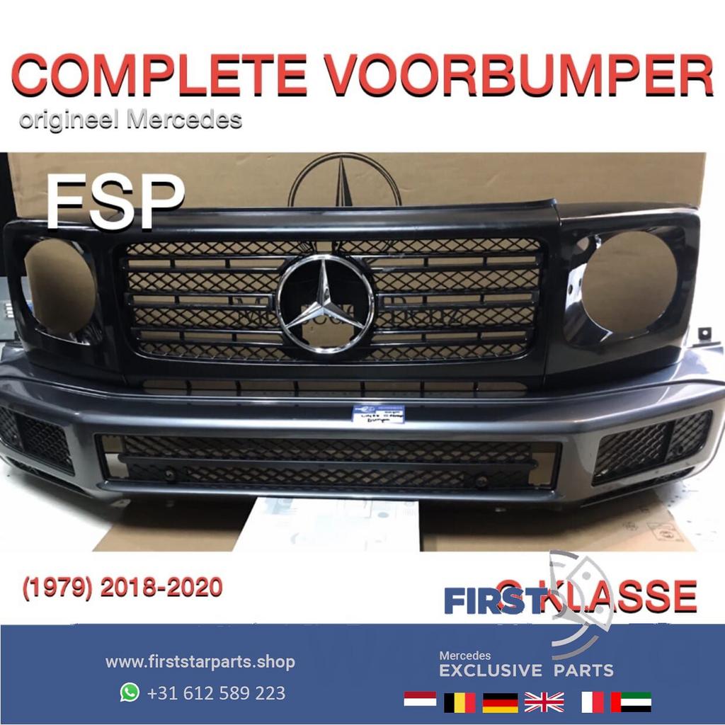 W463 G KLASSE AMG VOORBUMPER + GRIL ORIGINEEL Mercedes 2018-, Auto-onderdelen, Gebruikt, -, Voor, Ophalen of Verzenden