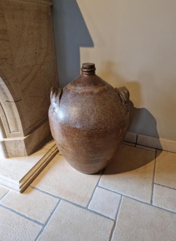 Antieke grote 18e eeuw Franse kruik, Antiek en Kunst, Curiosa en Brocante, Ophalen of Verzenden