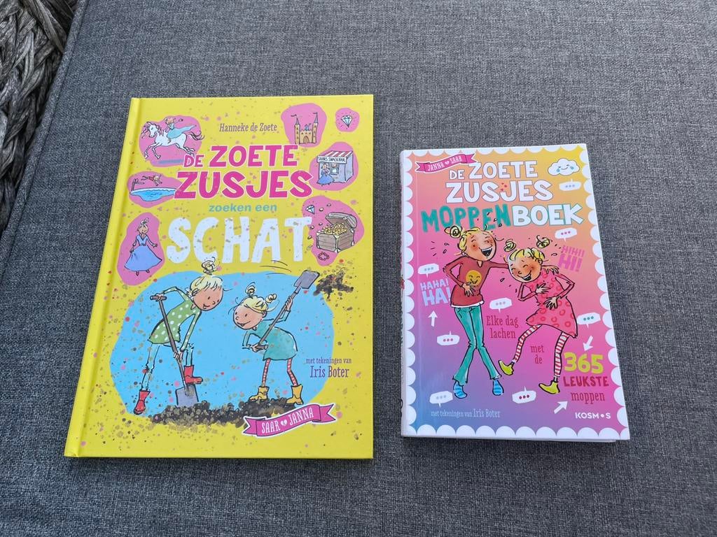 Hanneke de Zoete De Zoete Zusjes zoeken een schat moppenboek, Boeken, Gelezen, Fictie algemeen, Ophalen of Verzenden, Hanneke de Zoete