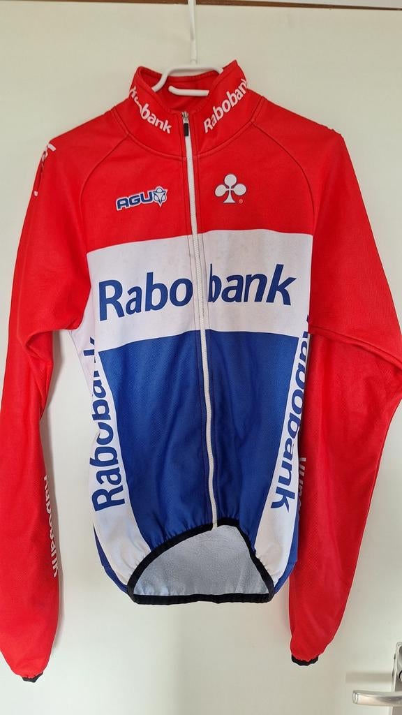 Rabobank AGU Bike Gear fietsjas Nederlands kampioen, Ophalen of Verzenden, Gebruikt, Bovenkleding