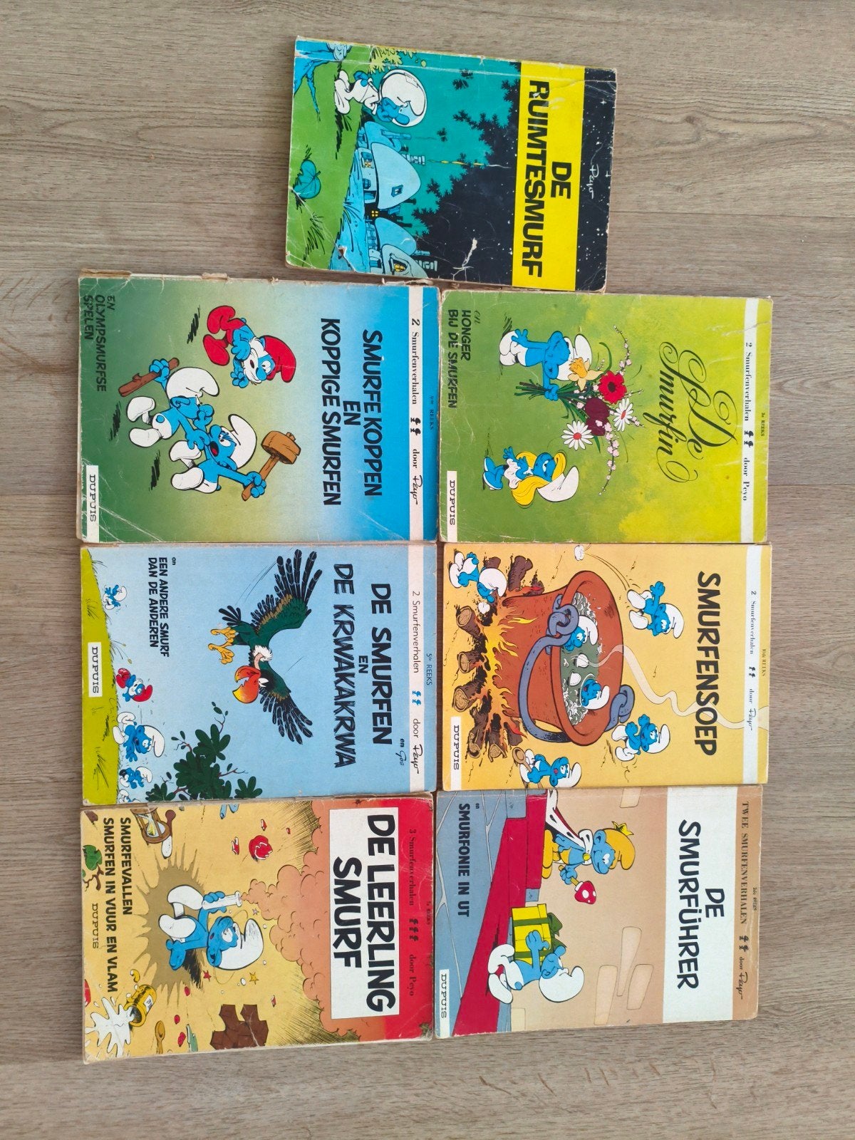 Collectie Smurfen stripboeken - 7 delen, Boeken, Stripboeken, Meerdere stripboeken, Ophalen of Verzenden, Gelezen