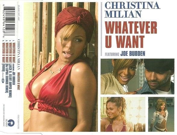 CHRISTINA MILLIAN CD SINGLE WHATEVER U WANT + JOE BUDDEN, Ophalen of Verzenden, Zo goed als nieuw, Pop