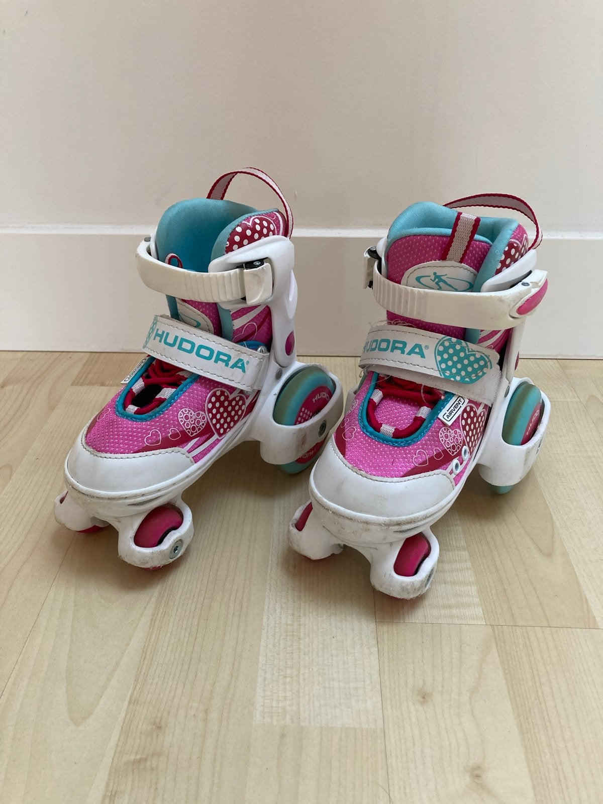 Hudora rolschaatsen voor kinderen, verstelbaar, maat 30-33, Kinderen, Ophalen of Verzenden, Verstelbaar, Gebruikt