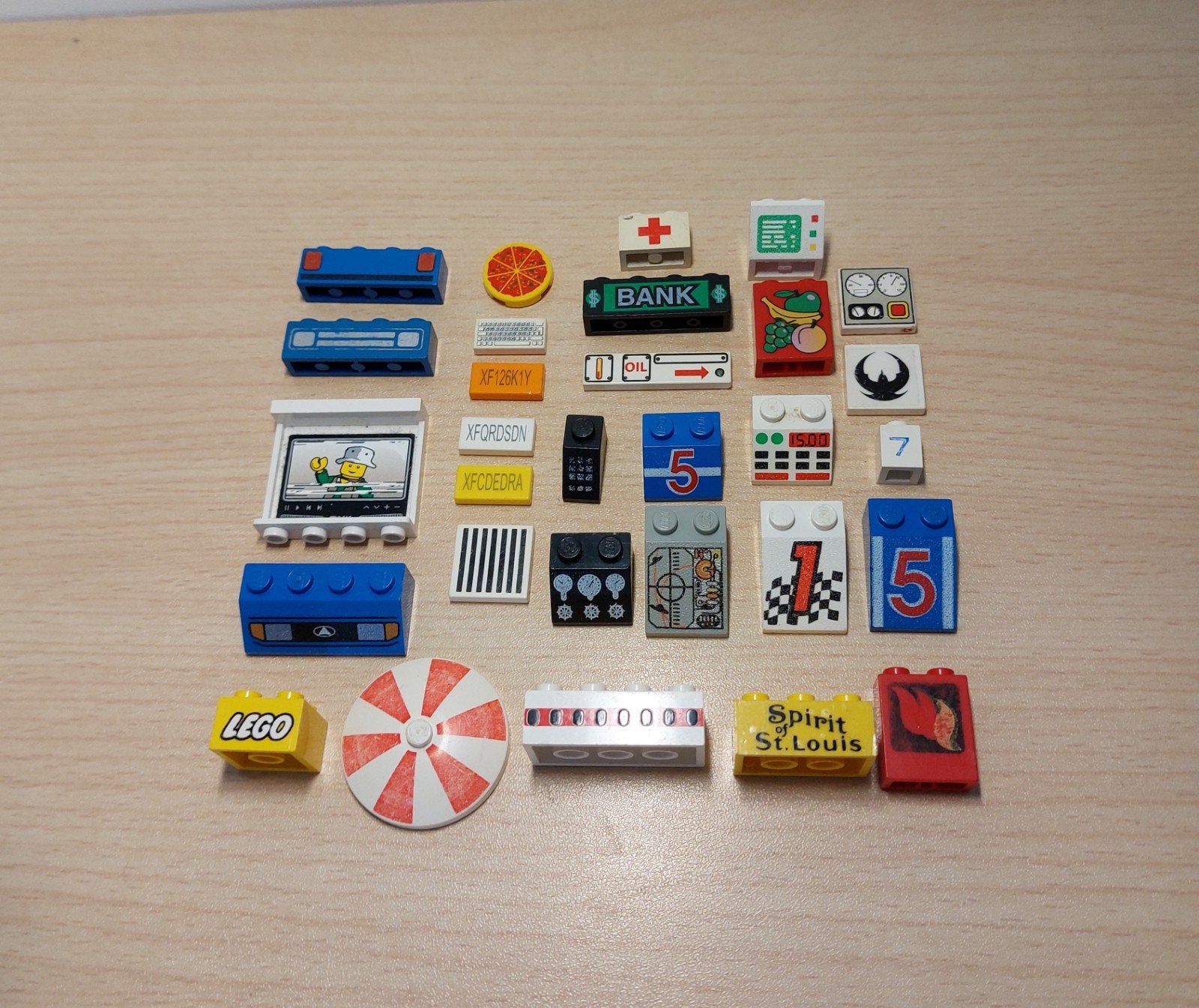 Bedrukte Lego Stenen, Ophalen of Verzenden, Gebruikt, Losse stenen, Lego
