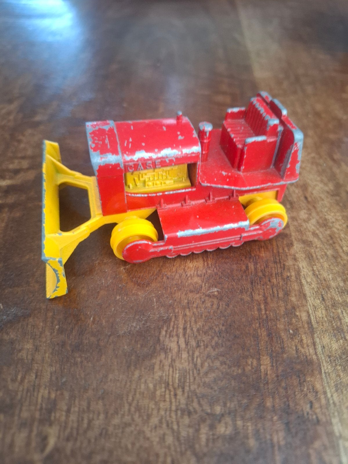 Vintage Matchbox King Size K-17 Case Tractor Bulldozer, Ophalen of Verzenden, Gebruikt