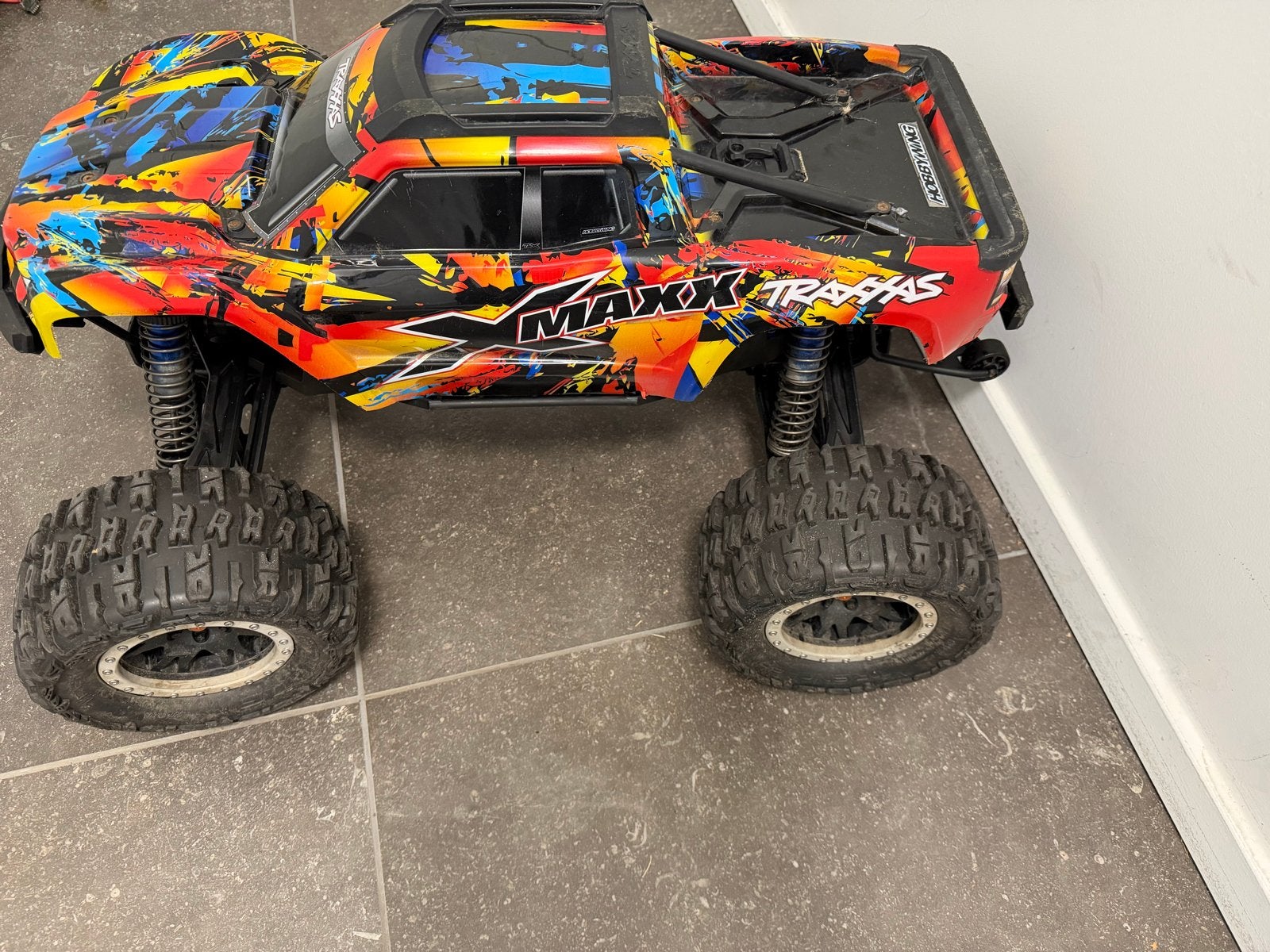 Traxxas X-Maxx 8S met Hobbywing Max 5 1100kv combo, Gebruikt, Auto offroad, Schaal 1:8, Ophalen