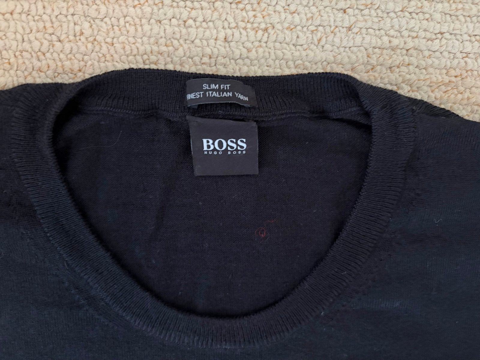 BOSS Slim Fit trui zwart,  maat XXL - zo goed als nieuw, Ophalen of Verzenden, Zo goed als nieuw, Overige maten, Zwart