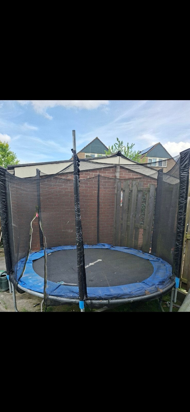 Gratis trampoline met veiligheidsnet, Ophalen of Verzenden, Gebruikt
