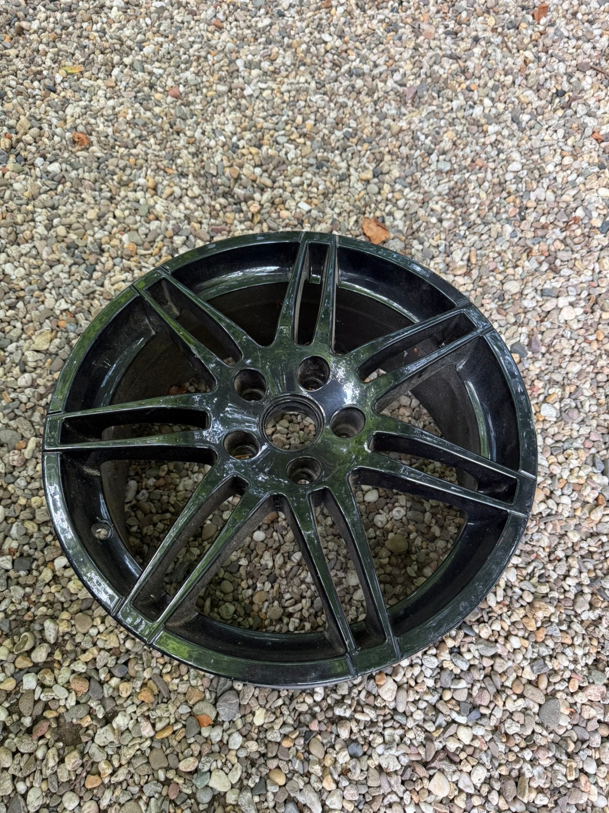 Zwarte 17 inch velg Audi (o.a. A3), Ophalen, Gebruikt, Voor, Audi