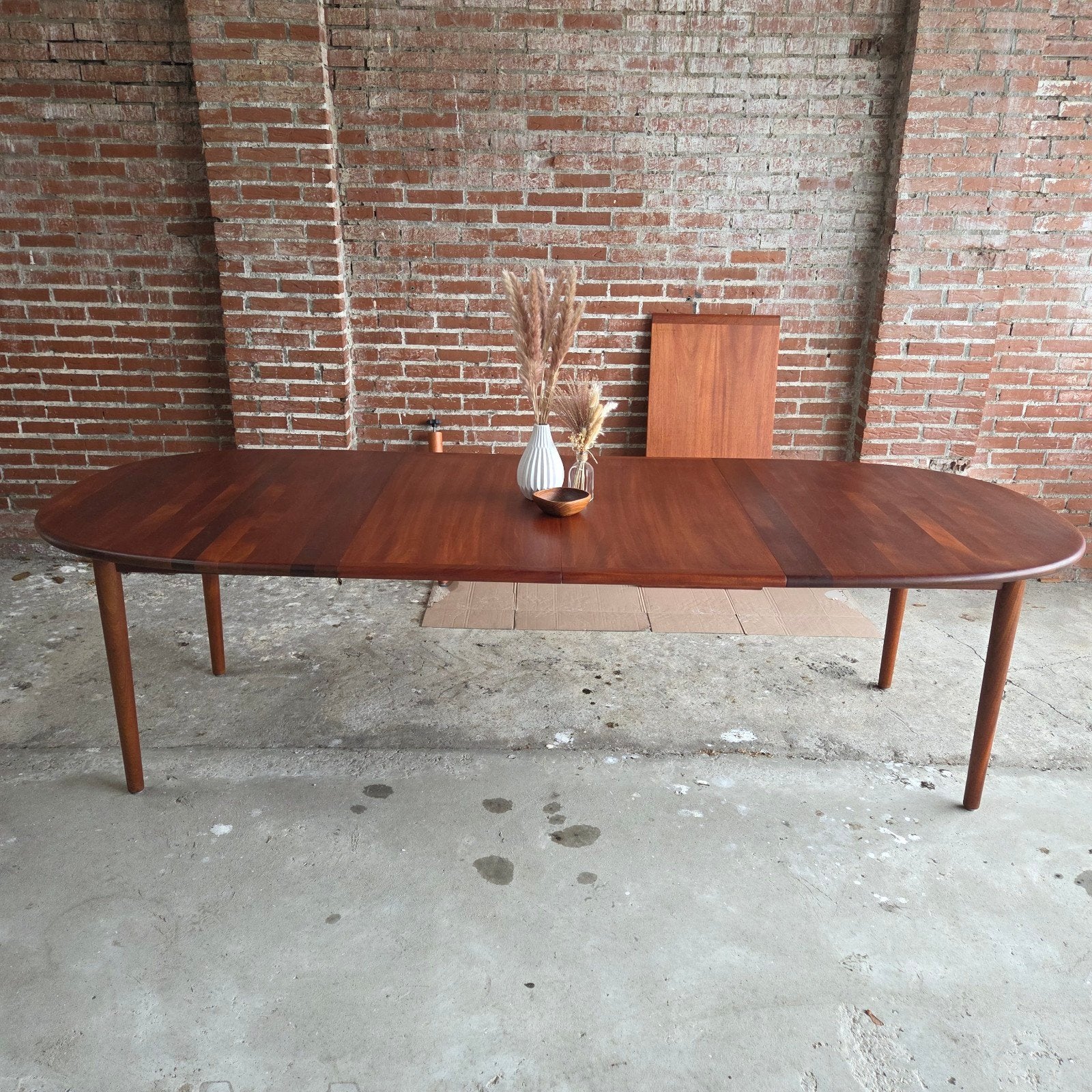 Brødrene Andersen vintage Deense verlengbare eettafel teak