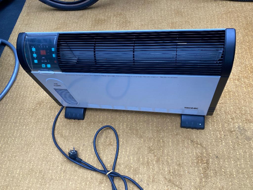 Tronic elektrische kachel / ventilatorkachel met thermostaat, Tuin en Terras, Ophalen, Gebruikt, Elektrisch, Vloer