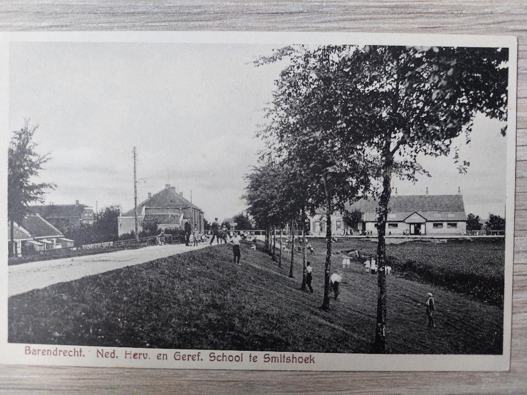 Barendrecht Smitshoek School 1931, Verzamelen, Ansichtkaarten | Nederland, Verzenden, 1920 tot 1940, Ongelopen, Zuid-Holland