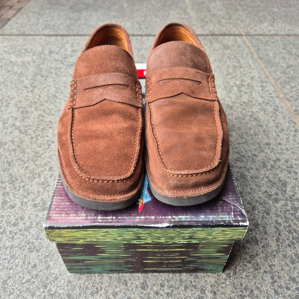 Suède herenschoenen merk Ezcon maat 42, Kleding | Heren, Schoenen, Bruin, Ezcon, Boots, Ophalen of Verzenden