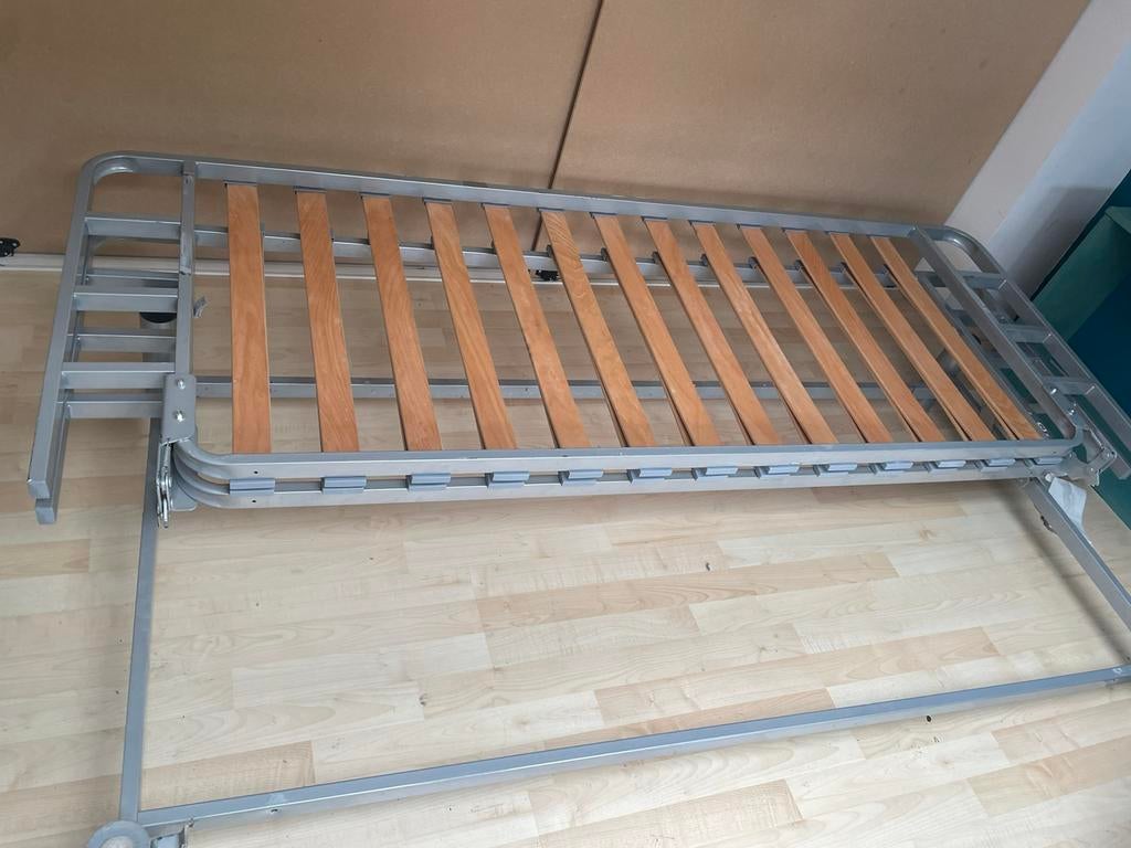 Bedbank frame 2 persoons, Ophalen, Gebruikt, Tweepersoons, 140 cm