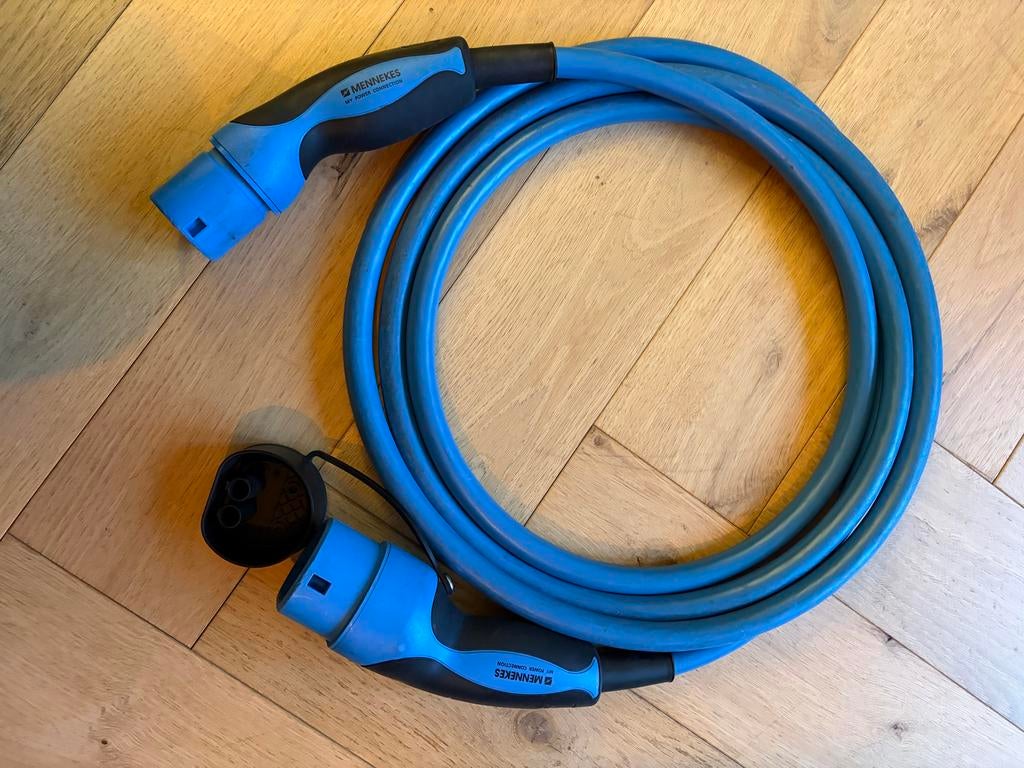Mennekes Laadkabel Type 2 - 32A, 480V, 3-fase 22KW, Auto diversen, Laadpalen, Ophalen of Verzenden, Zo goed als nieuw, Laadkabel