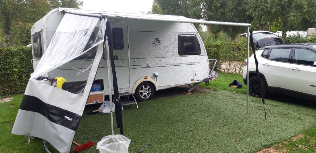 thule zakluifel+zijwand, Caravans en Kamperen, Voortenten en Luifels, Ophalen, Gebruikt, PVC, Thule