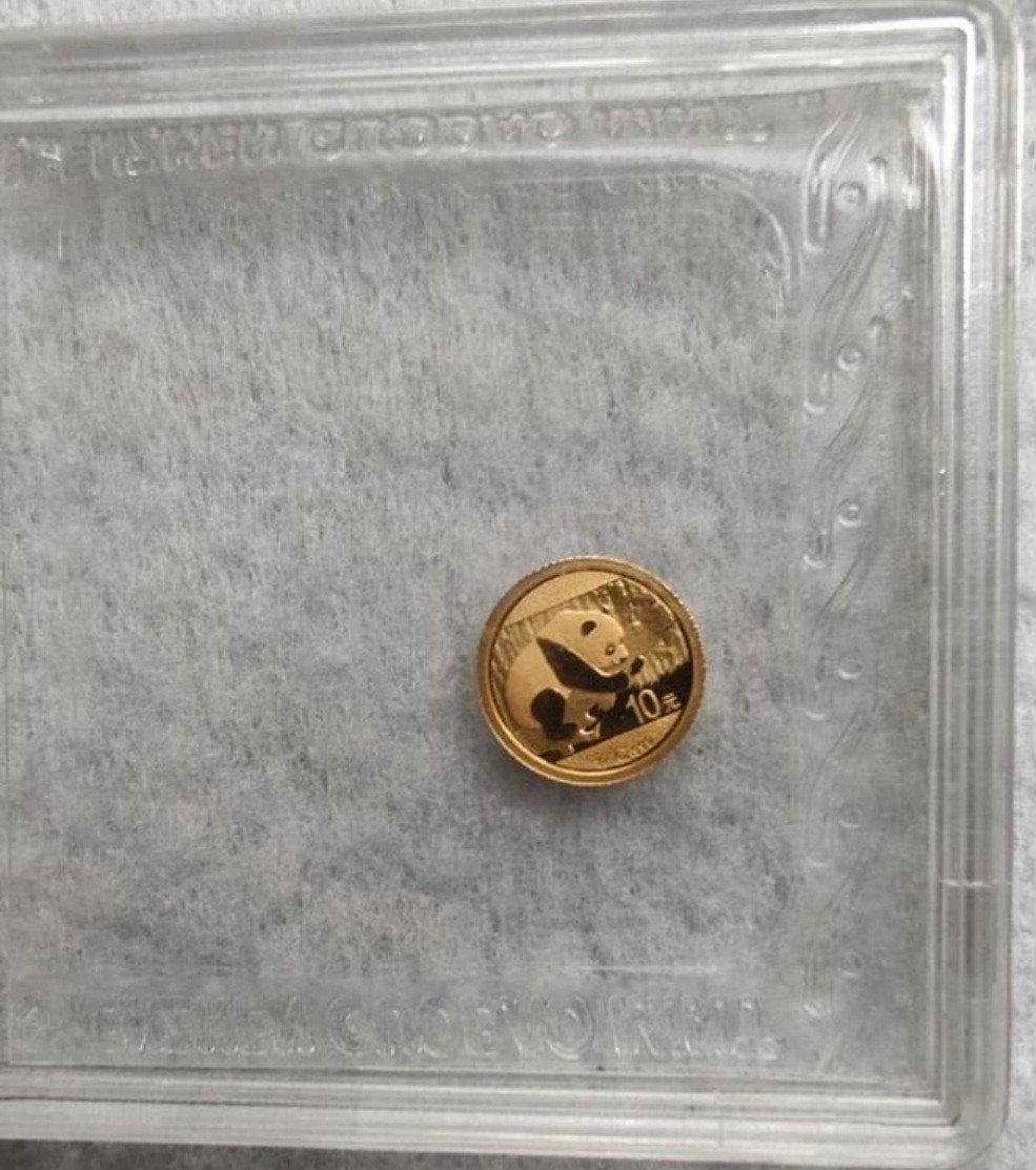 China 10 yuan 2016 panda 1 gram goud, Verzenden, Centraal-Azië, Losse munt, Goud