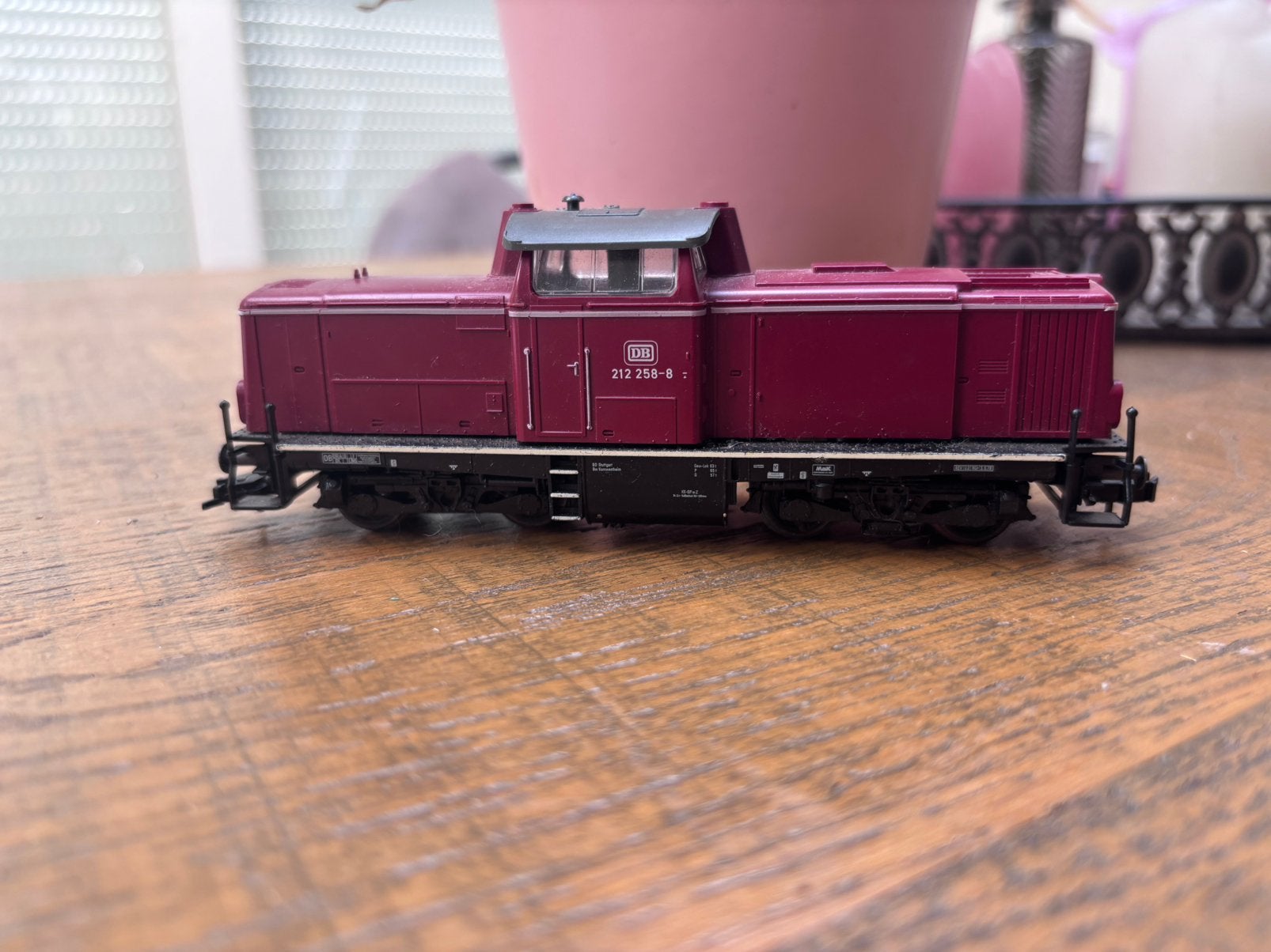 Fleischmann H0 DB 212 258-8 diesellocomotief – nette staat, Gebruikt, Fleischmann, Ophalen of Verzenden, Gelijkstroom