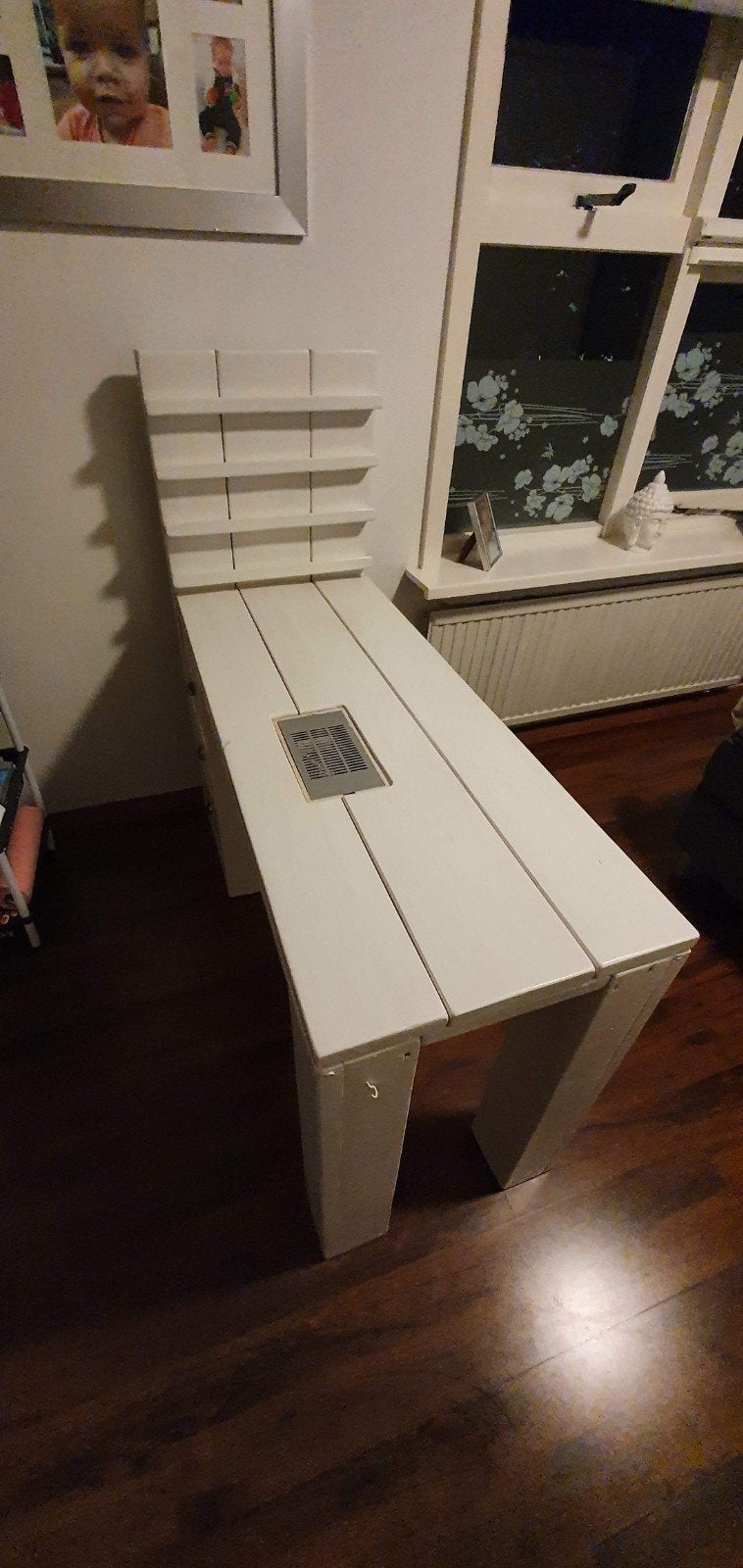 Nageltafel steigerhout, Gebruikt, Hout, Schoolbureau, Ophalen of Verzenden