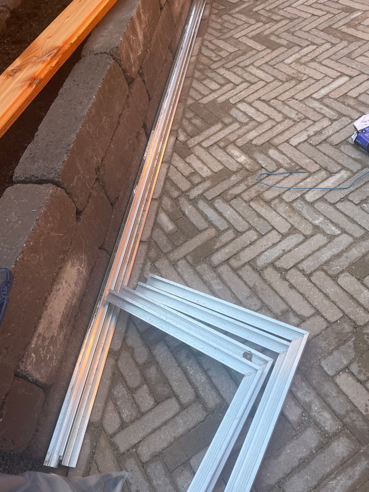 Daktrim aluminium 3m x 3m, Overige typen, Ophalen of Verzenden, Zo goed als nieuw, Minder dan 5 m²