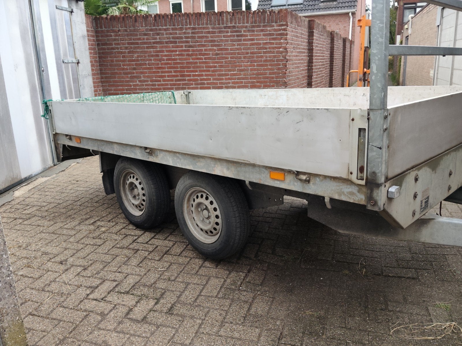 SARIS TANDEMASSER PLATEAUWAGEN 2700KG, Ophalen, Gebruikt
